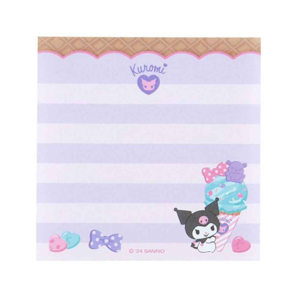 Kuromi Memo Pad :Ice Cream Party