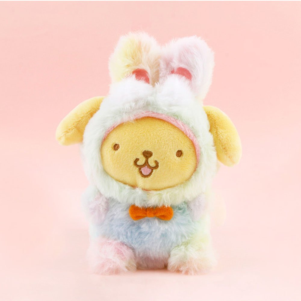 Sanrio Pompompurin Rainbow Clip-On Plush
