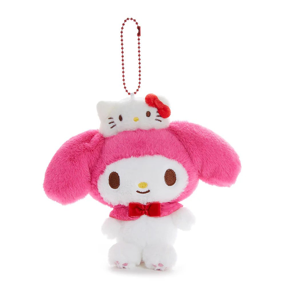My Melody Mascot Keychain Plush :Hello Kitty 50th Anniversary