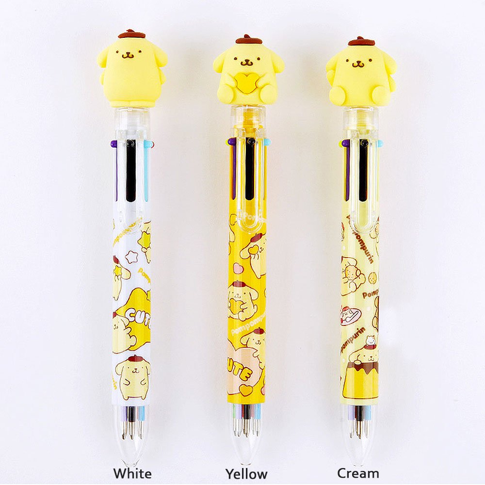 Sanrio Pompompurin Figure 6-Color Pen