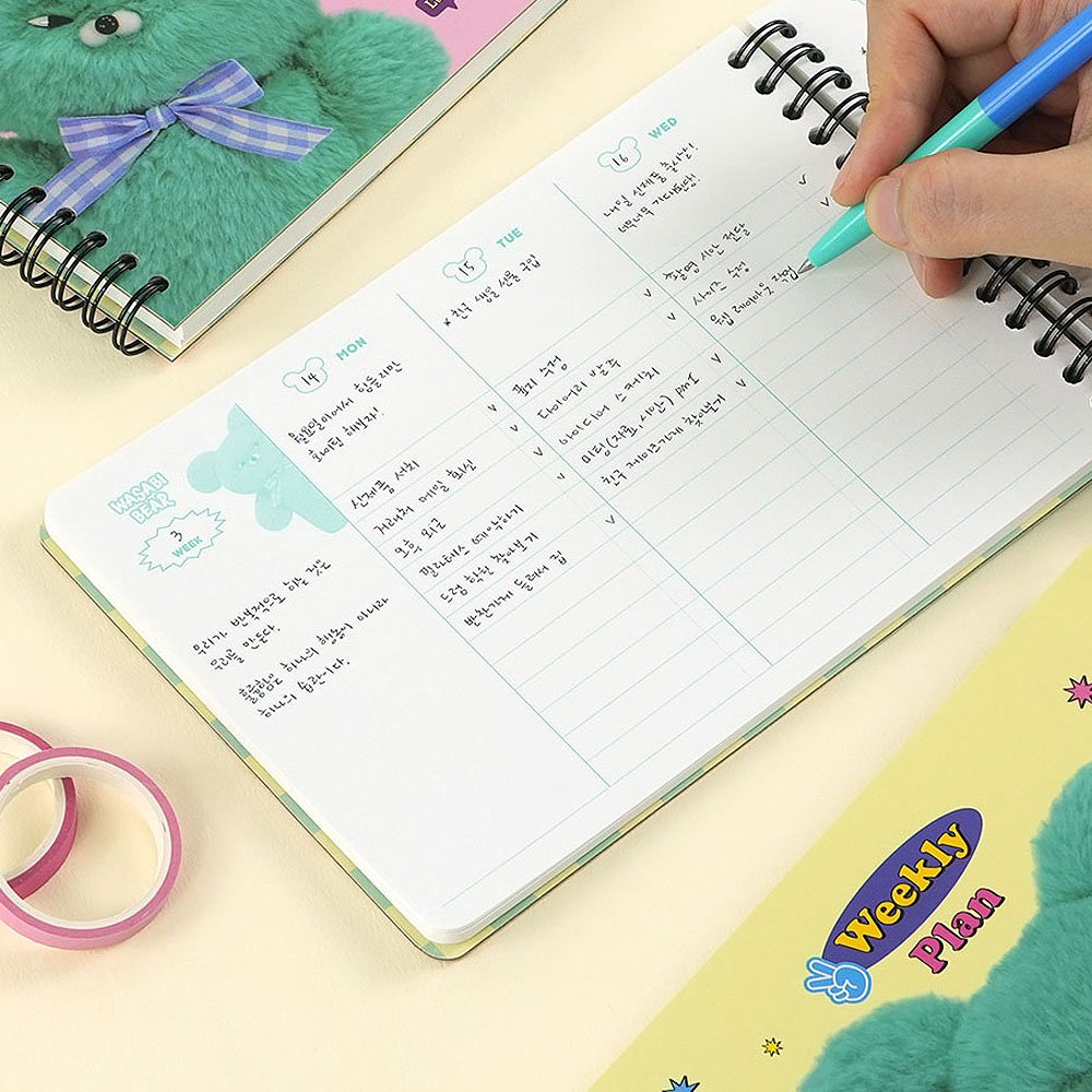 Wasabi Bear Weekly Planner