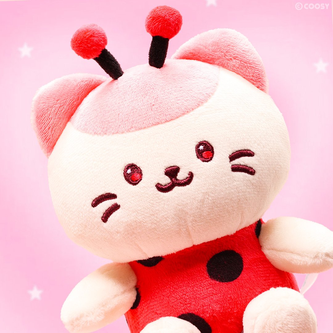 Anirollz Ladybug Fairy Kittiroll Small Sitting Plush