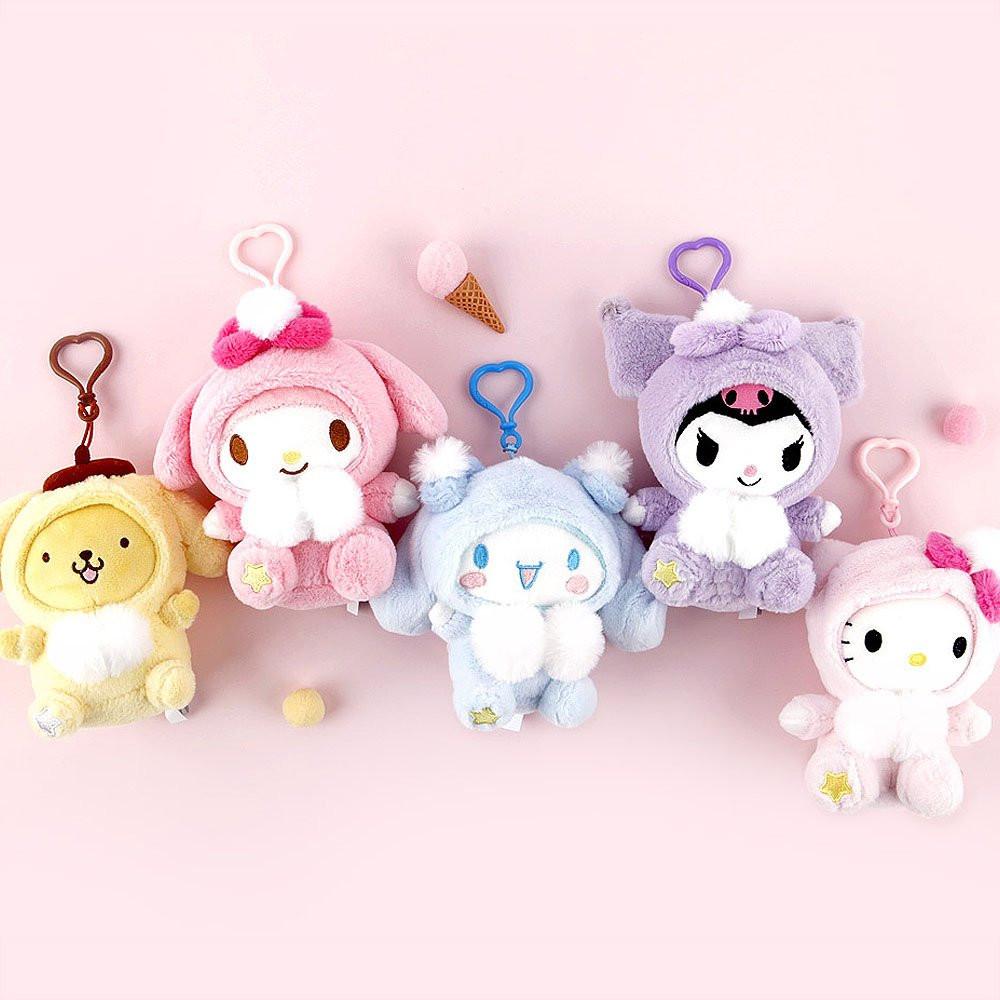 Sanrio Characters Pastel Costume Clip-On Plush