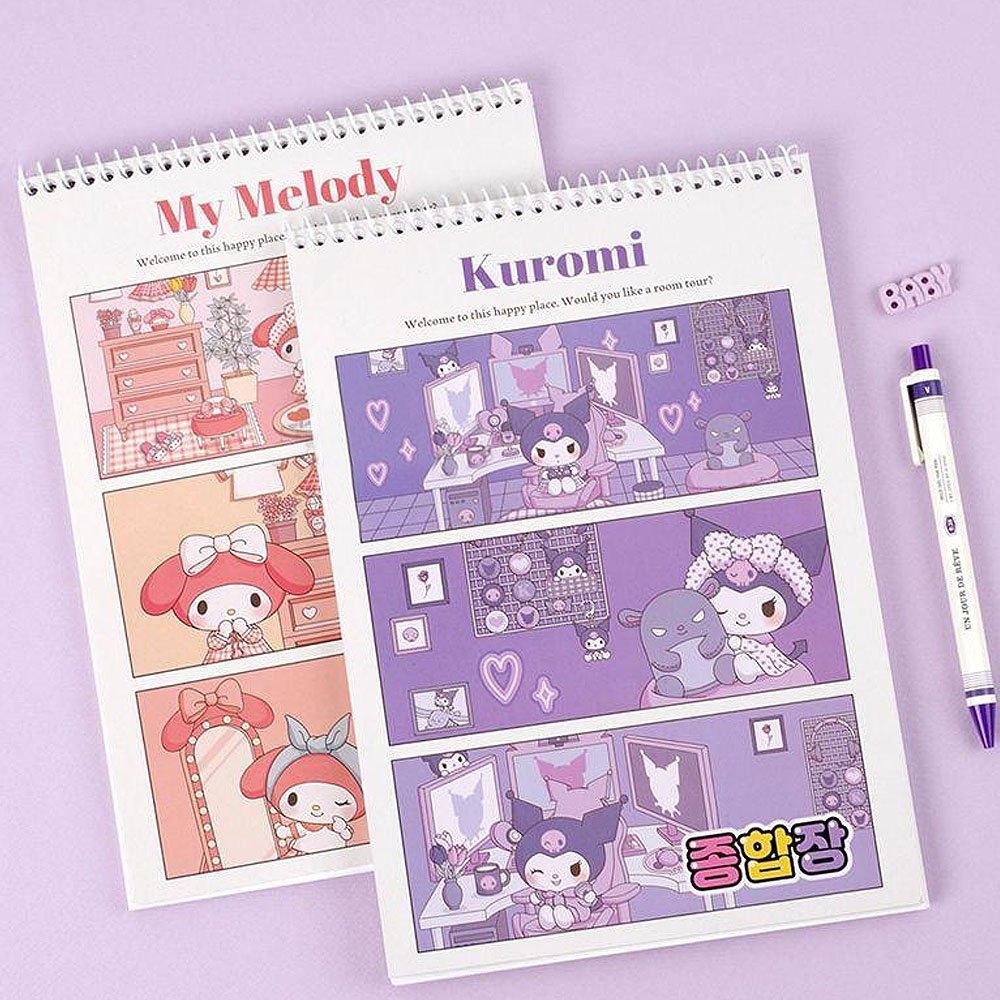 Sanrio Characters Blank Notebook