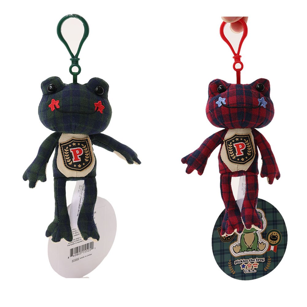 Pickles Checker Mascot Clip-On Plush