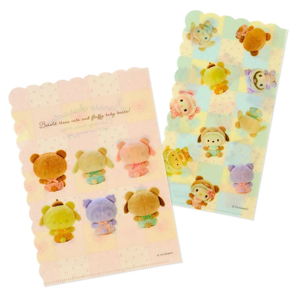 Sanrio Characters Baby Bear Scalloped Edge Folder Set