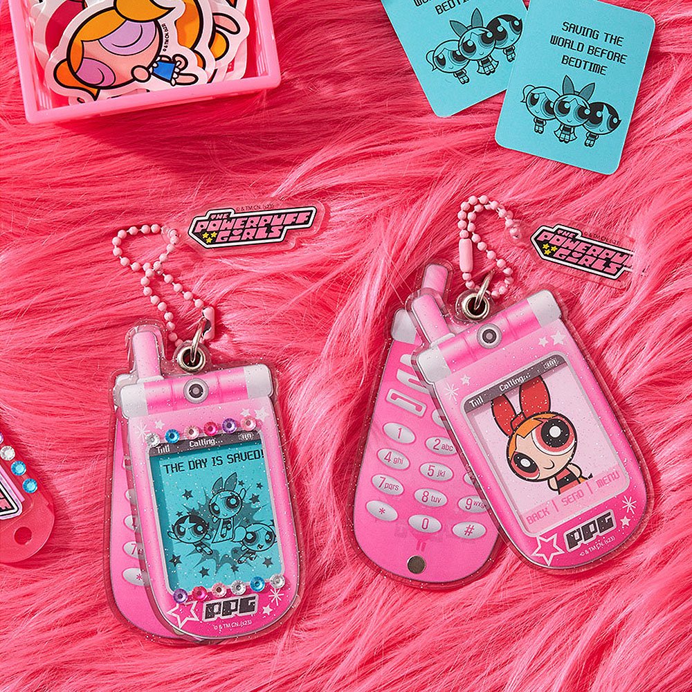 The Powerpuff Girls Y2k Cell Phone Keychain