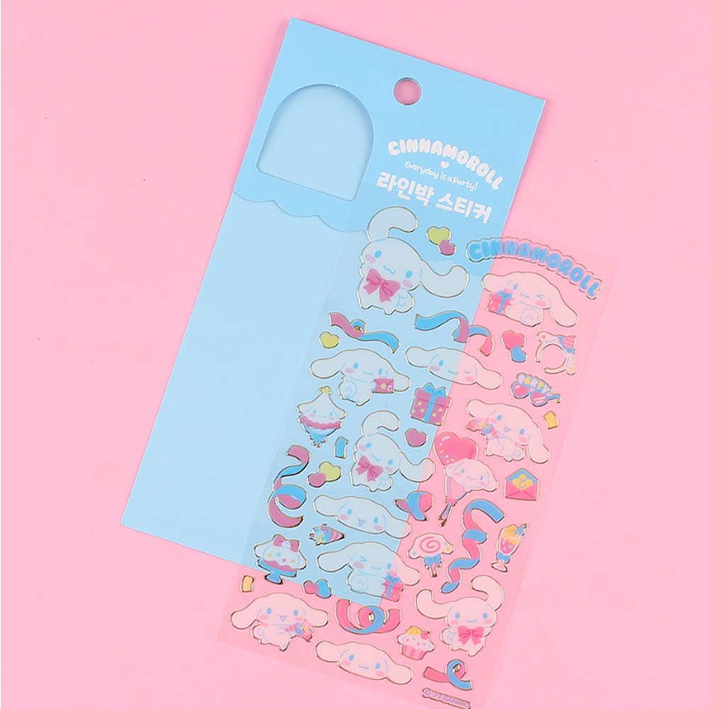 Sanrio Character Gold Bolder Sticker