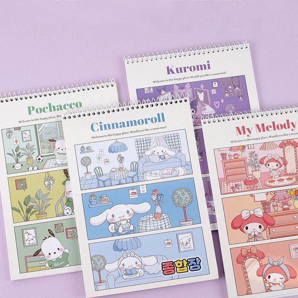 Sanrio Characters Blank Notebook