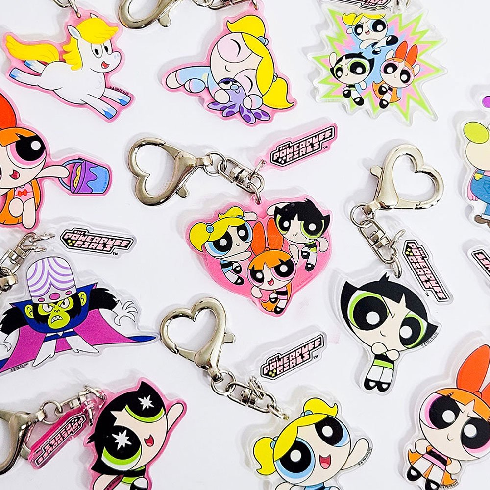The Powerpuff Girls Y2k Secret Bag Acrylic Key Ring