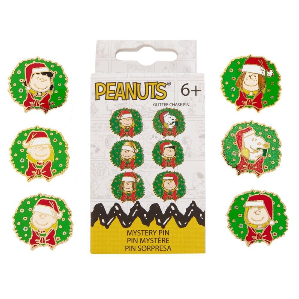 Loungefly x Peanuts Snoopy & Gang Holiday Wreath Mystery Box Pin ...