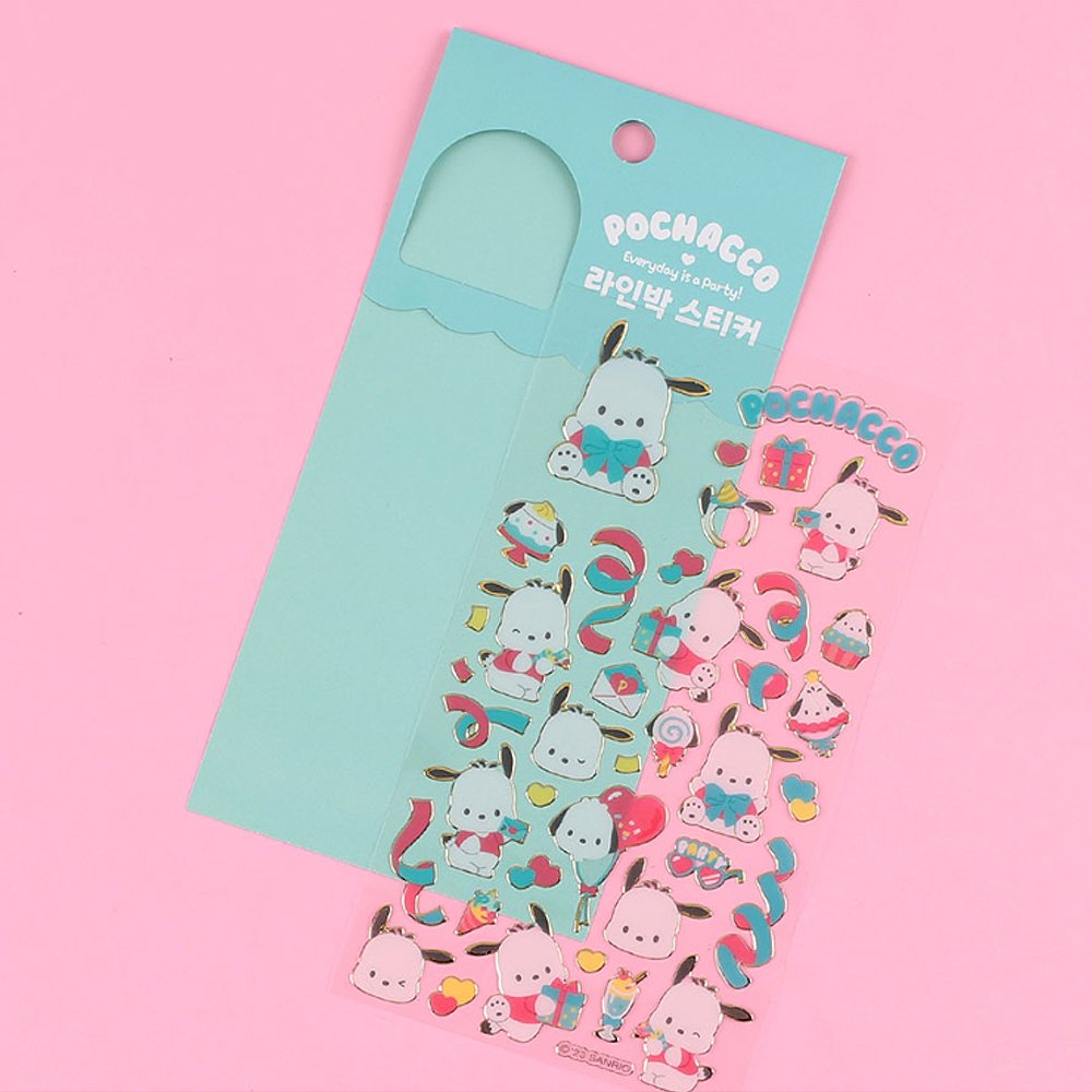 Sanrio Character Gold Bolder Sticker