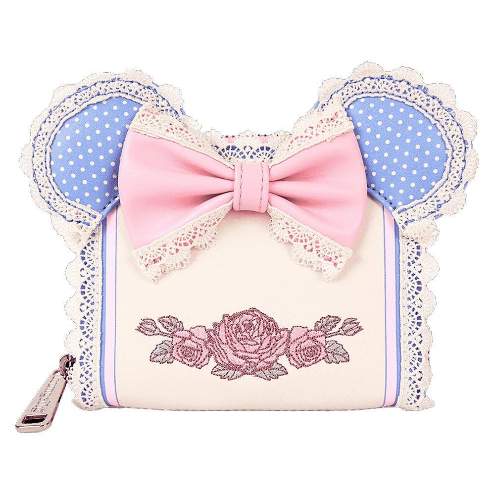 Loungefly x Minnie Mouse Floral and Lace Zip Around Wallet