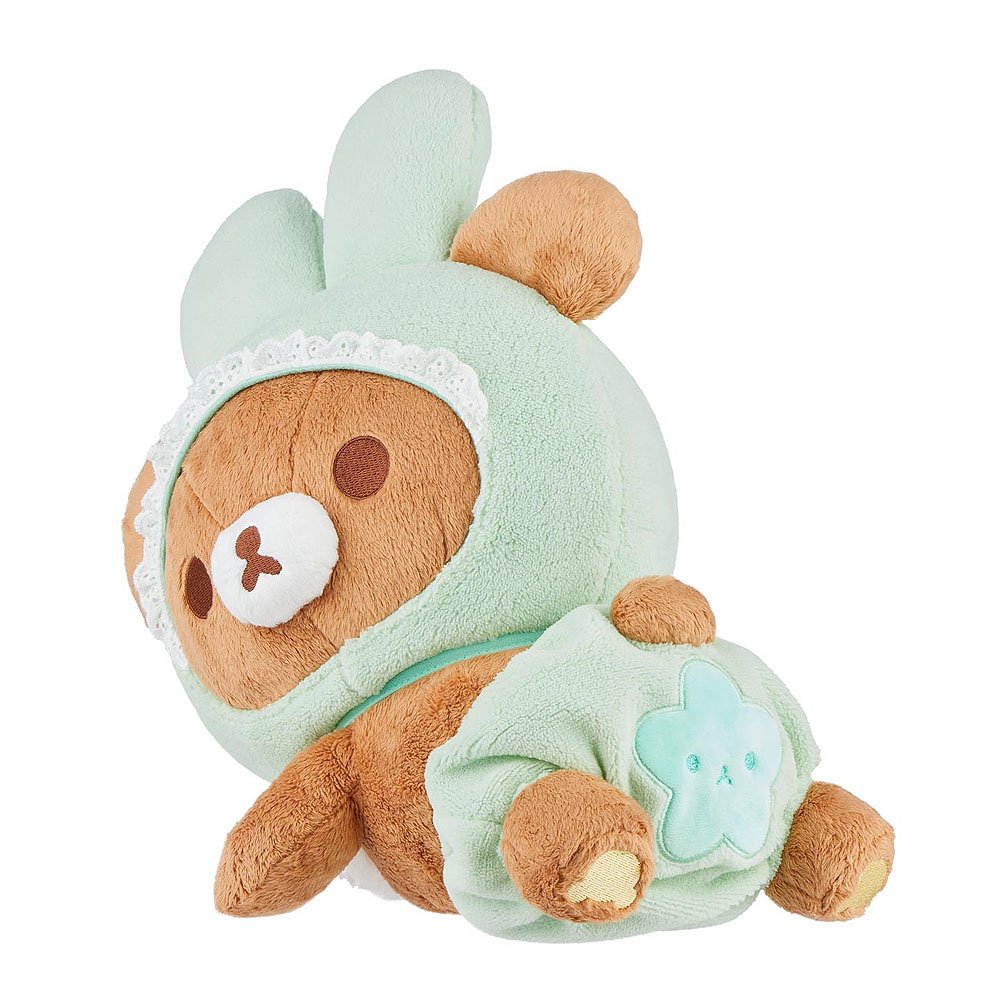 San-X Rilakkuma Chairoikoguma Crawl Baby Bunny Costume Plush