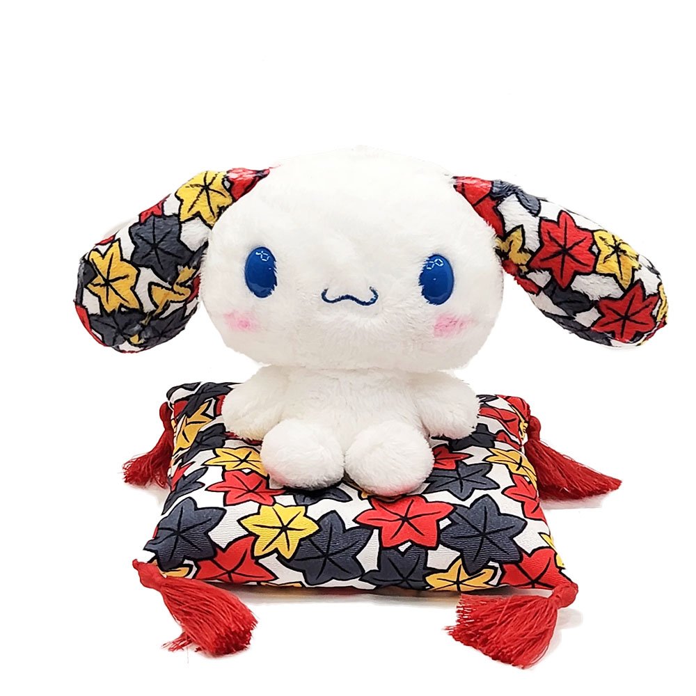 Sanrio Cinnamoroll Hanafuda Sitting on Cushion Plush