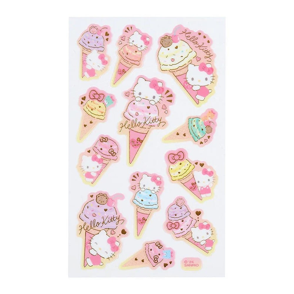 Hello Kitty Sticker Sheet :Ice Cream Party