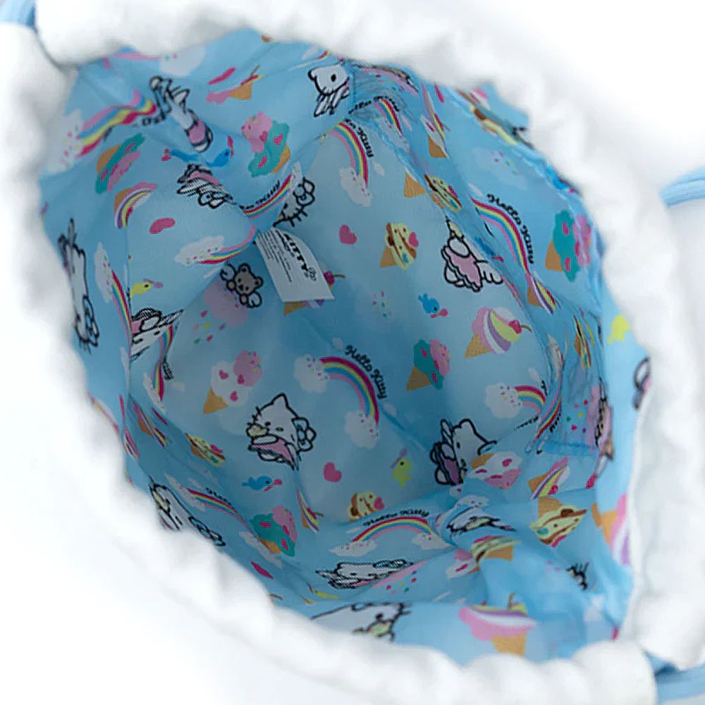 Hello Kitty Drawstring Mini Tote Bag :Sky Angel