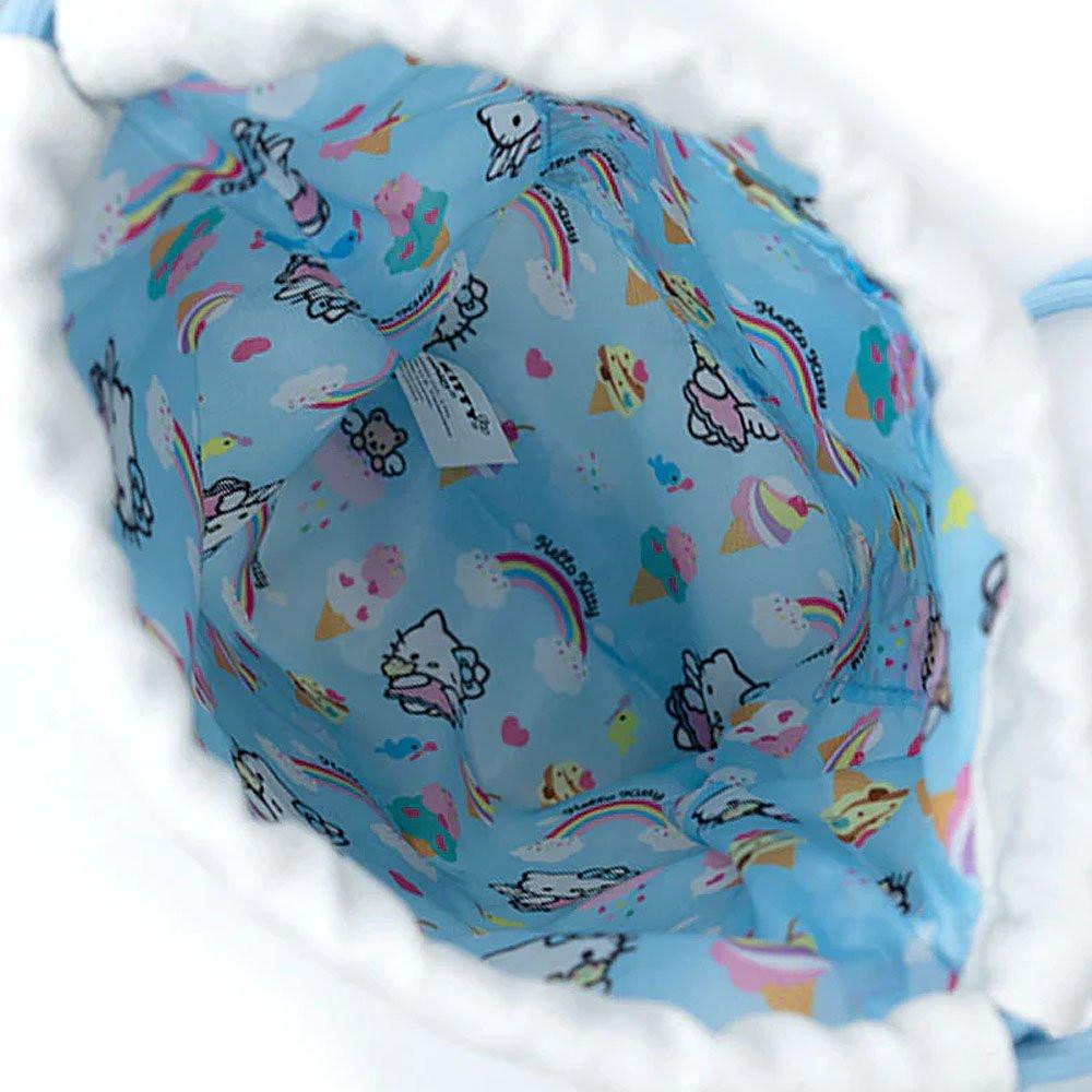 Hello Kitty Drawstring Mini Tote Bag :Sky Angel