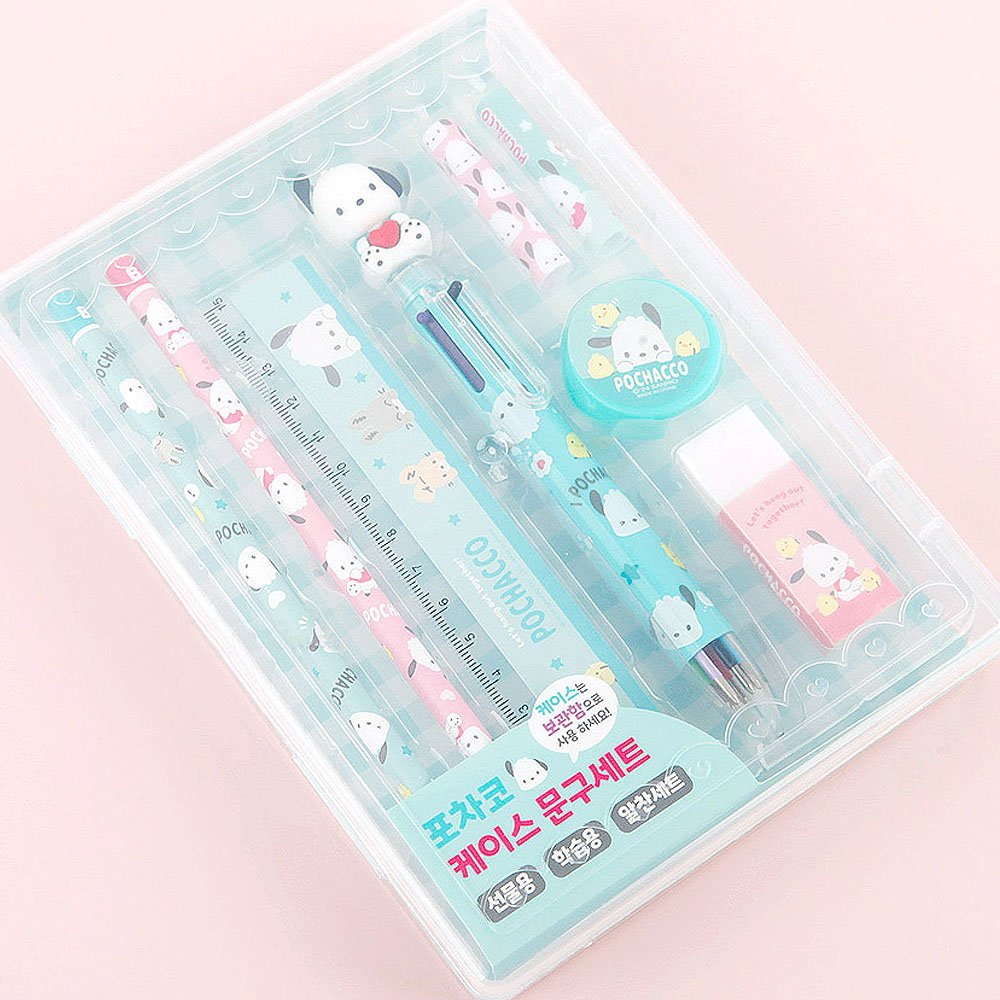 Sanrio Pochacco Case Stationery Set