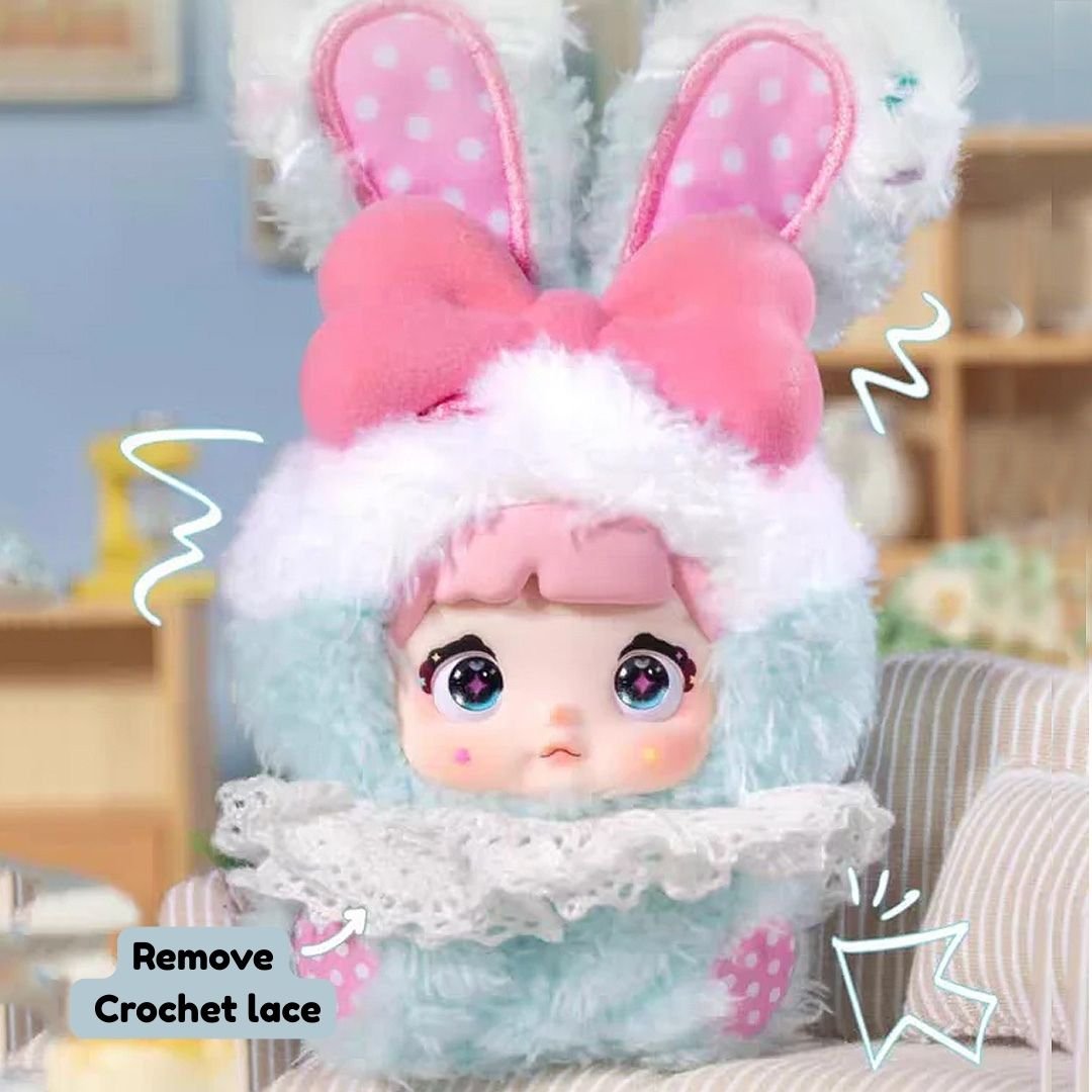 Nommi Sweetheart Bunny Series Plush Bag Charm Blind Box