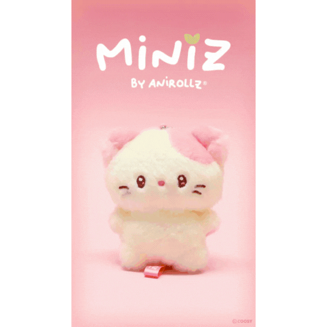 Anirollz Miniz Bunniroll Plush Charm