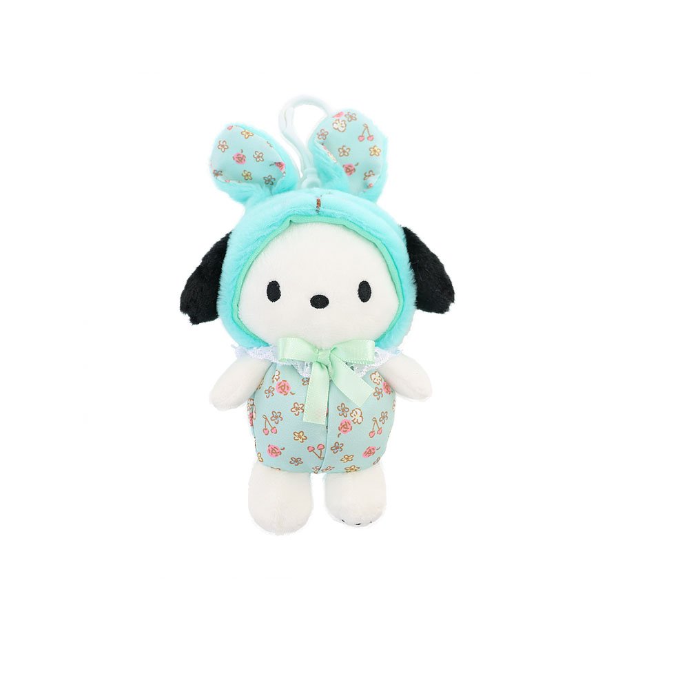 Sanrio Pochacco Flower Bunny Mascot Clip on