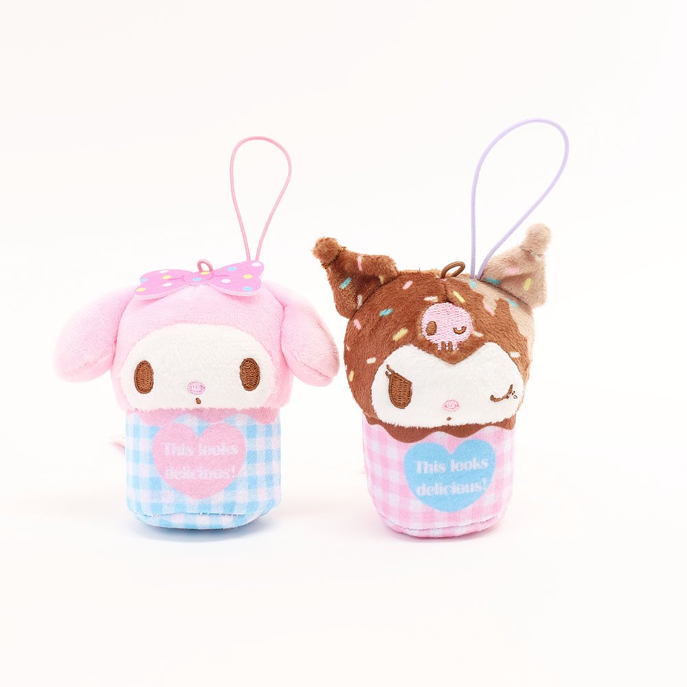 Sanrio Characters Cupcake Keychain Plush