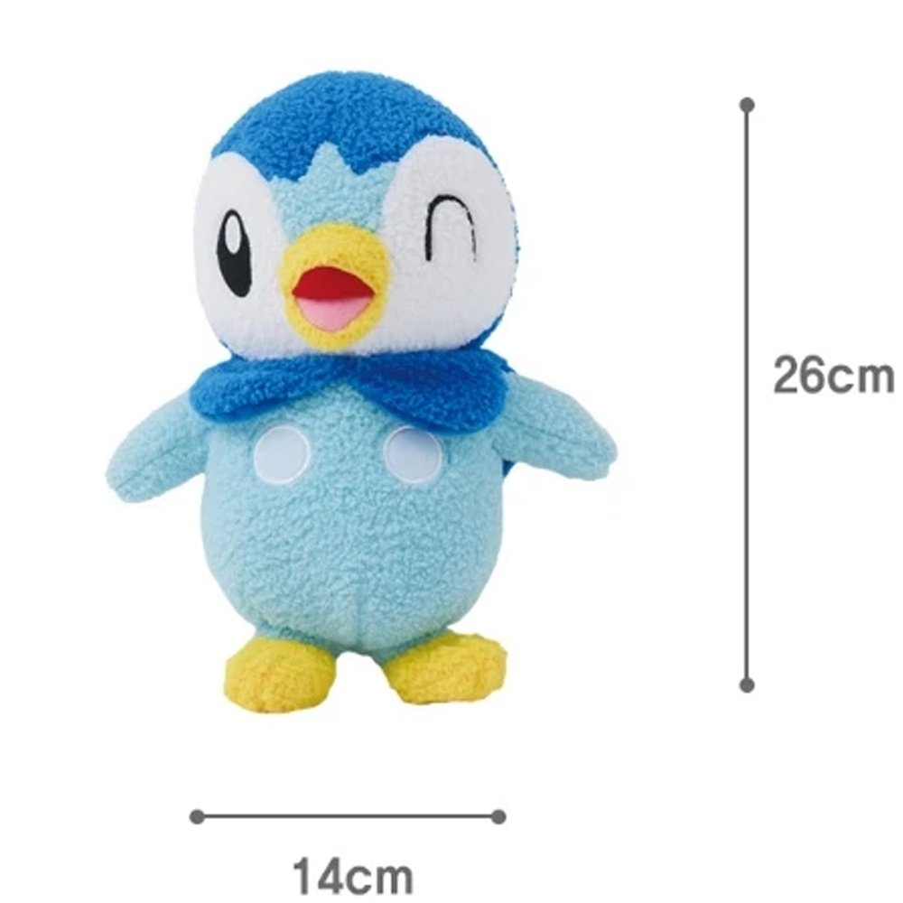 Pokemon Piplup 10" Curly Fabric Plush