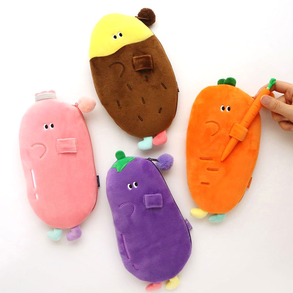 Carrot Friends Plush Pencil Case