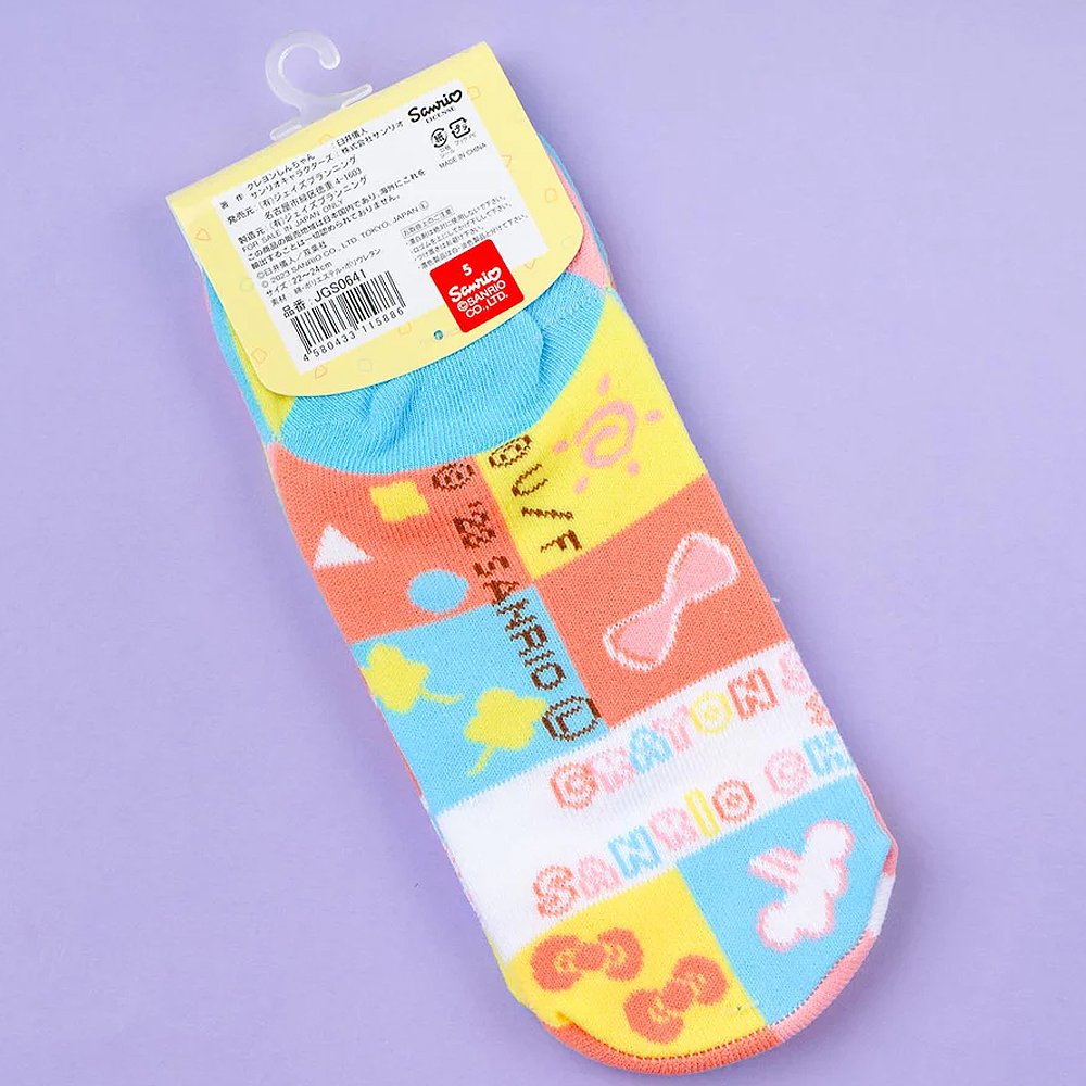 Crayon Shin-chan × Sanrio Characters Low-Cut Socks :Square