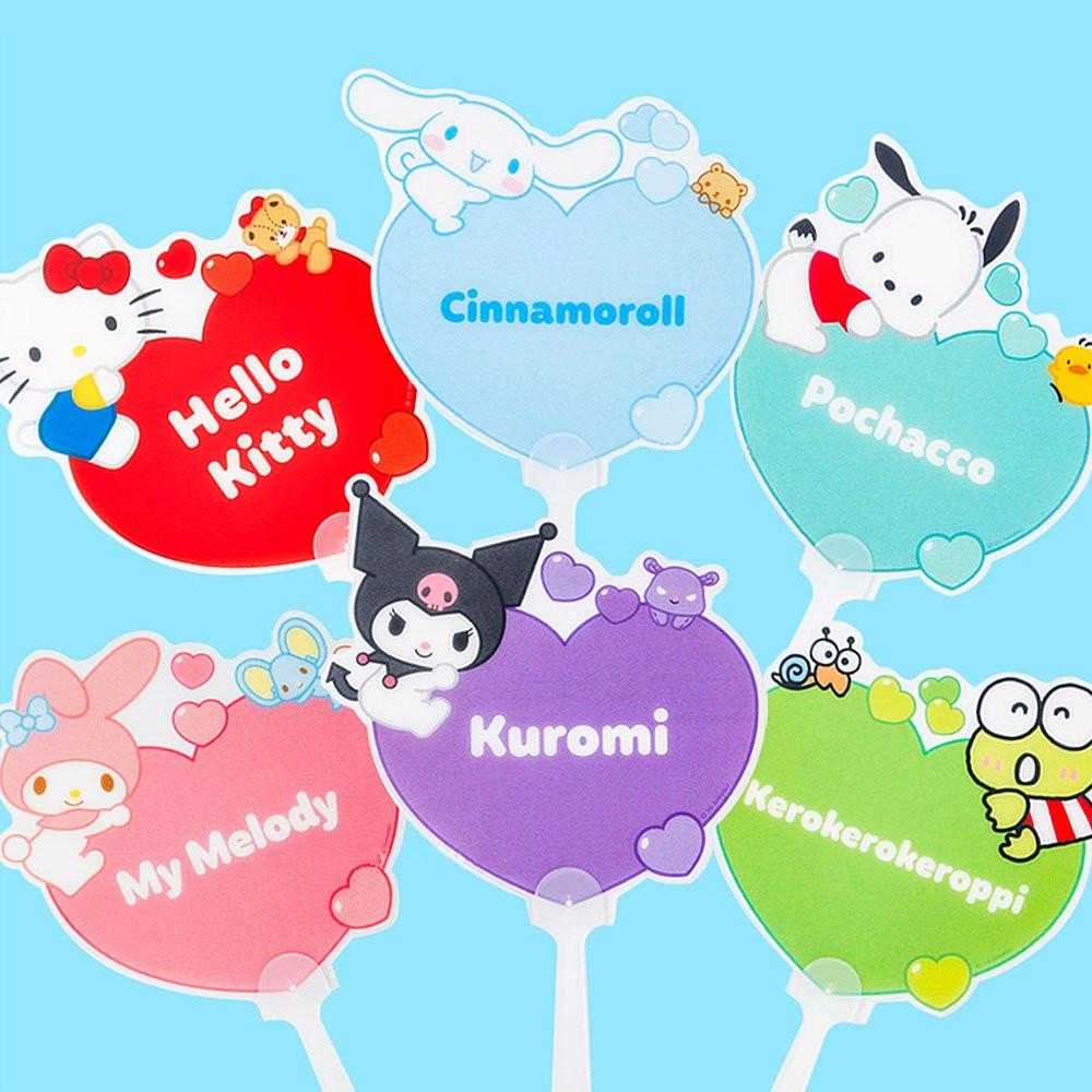 Sanrio Characters Heart Hand Fan