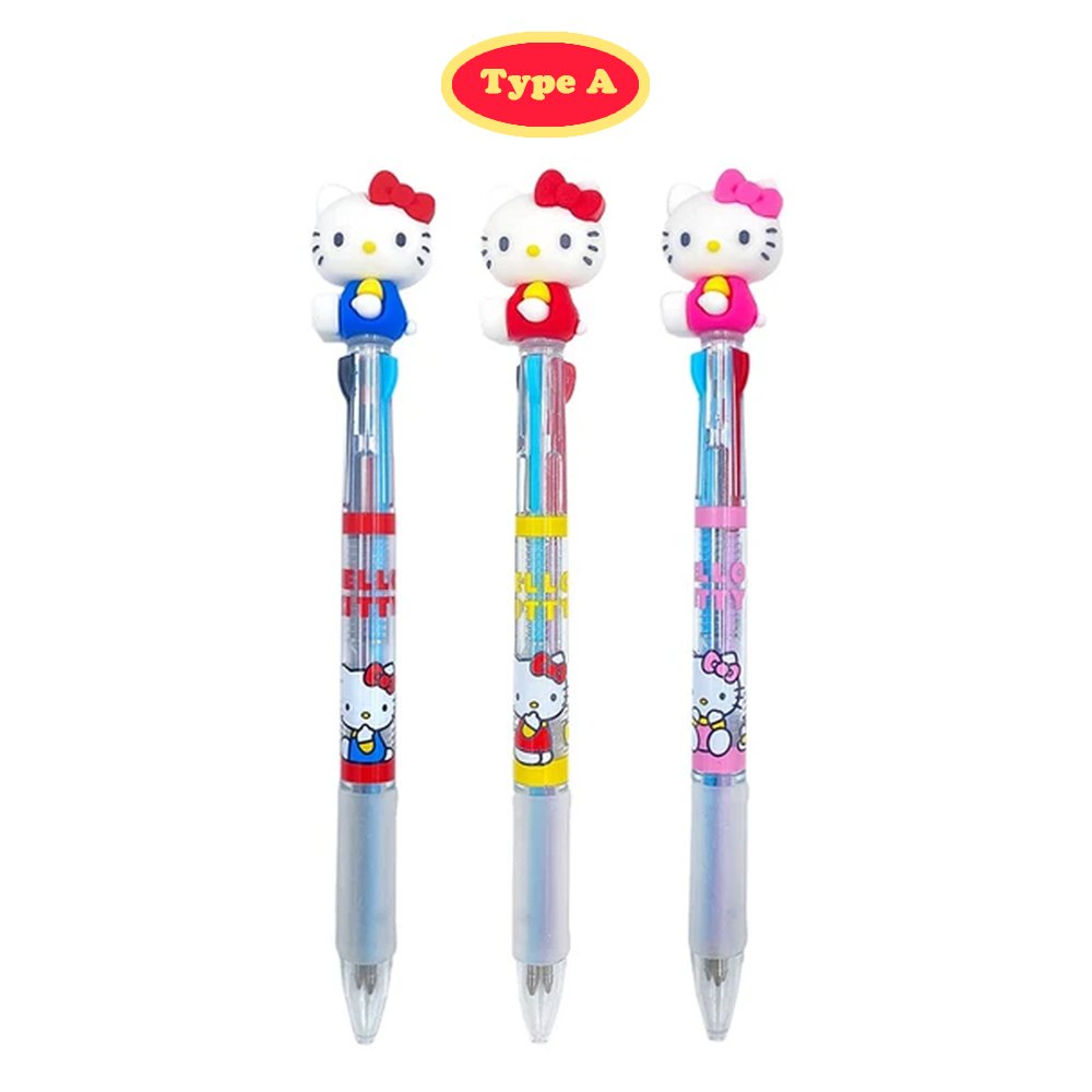 Sanrio Hello Kitty Figure 3-Color Ballpoint Pen Set