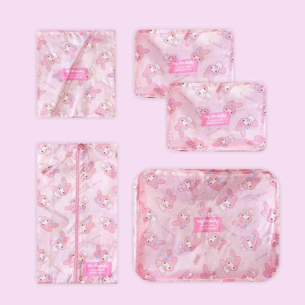 Sanrio My Melody Travel Pouch 5pcs Set