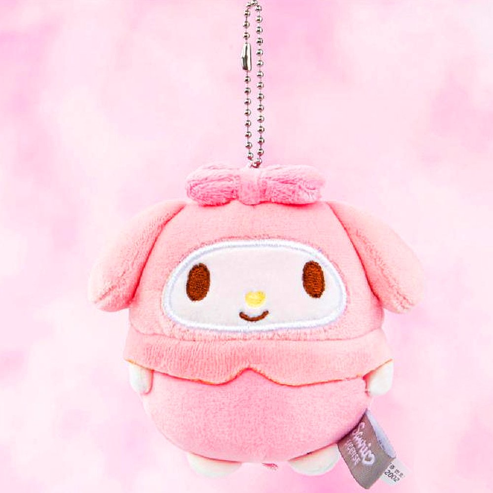Sanrio Characters 4" Round Mochi Plush Keychain