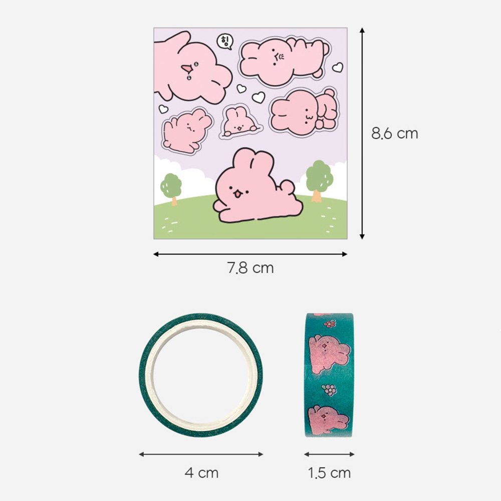 Soondeok Washi Tape & Sticker Set