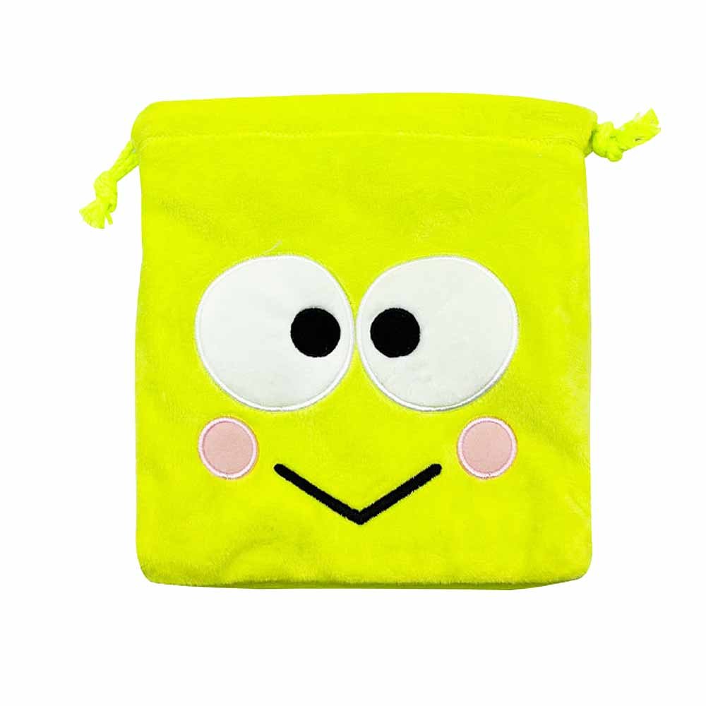 Sanrio Keroppi Face Drawstring Pouch