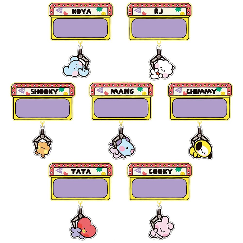 BT21 Minini Acrylic Name Badge