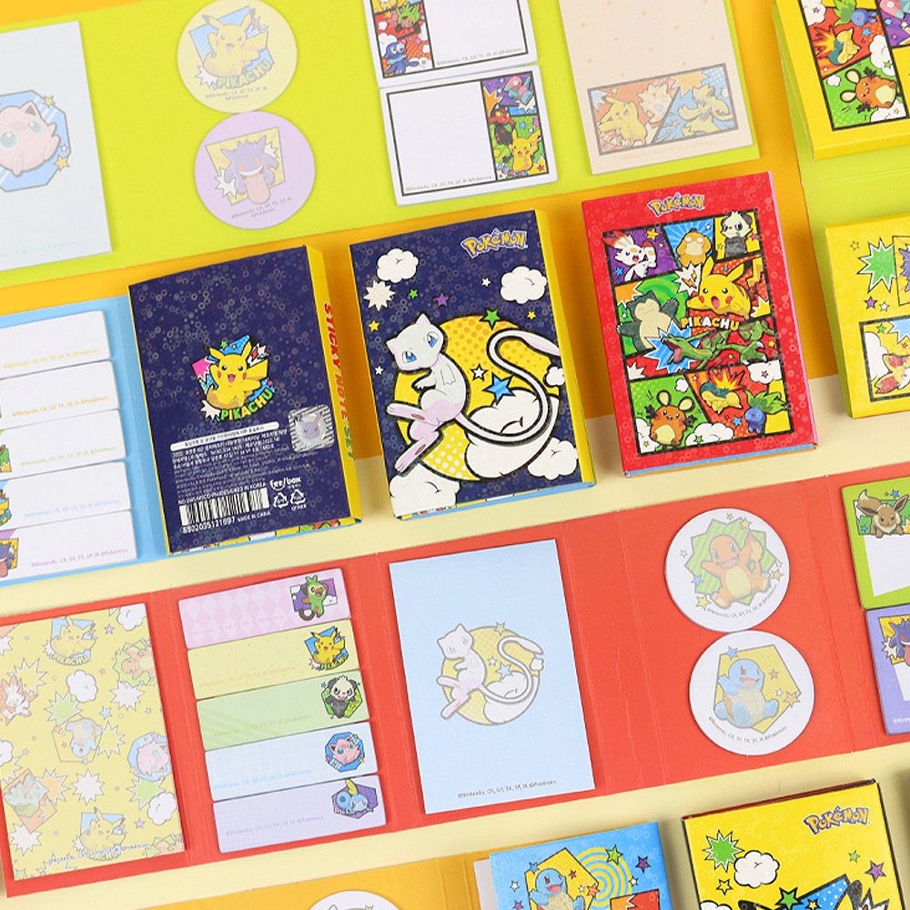 Pokemon 6-Side Assorted Sticky Memo