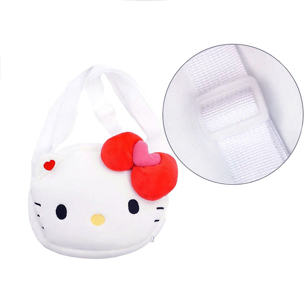 Sanrio Hello Kitty plush pouch crossbody bag, Sanrio Hello Kitty plush pouch shoulder bag, Hello Kitty stuffed animal pouch bag, Hello Kitty pouch across bag, Hello Kitty plushies, Hello Kitty plush accessories , Hello Kitty bag , coin pouch wallet purse
