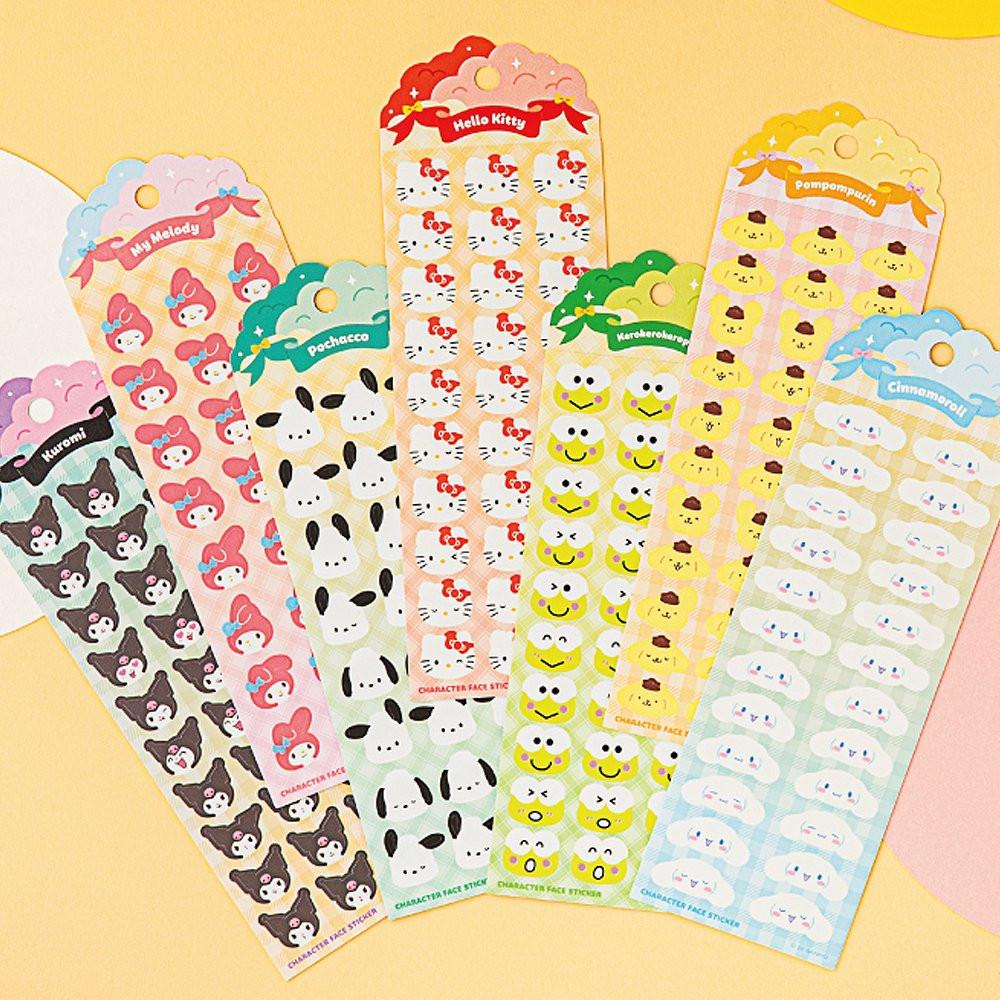 Sanrio Characters Face Sticker Sheet