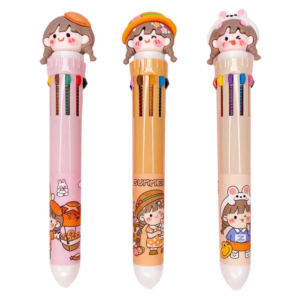 Girl Friends 10-Color 0.5mm Ballpoint Pen