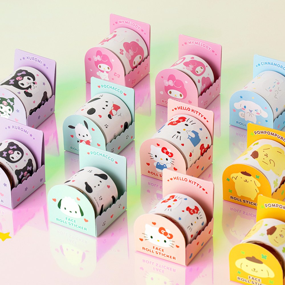 Sanrio Characters Cutie Roll Sticker