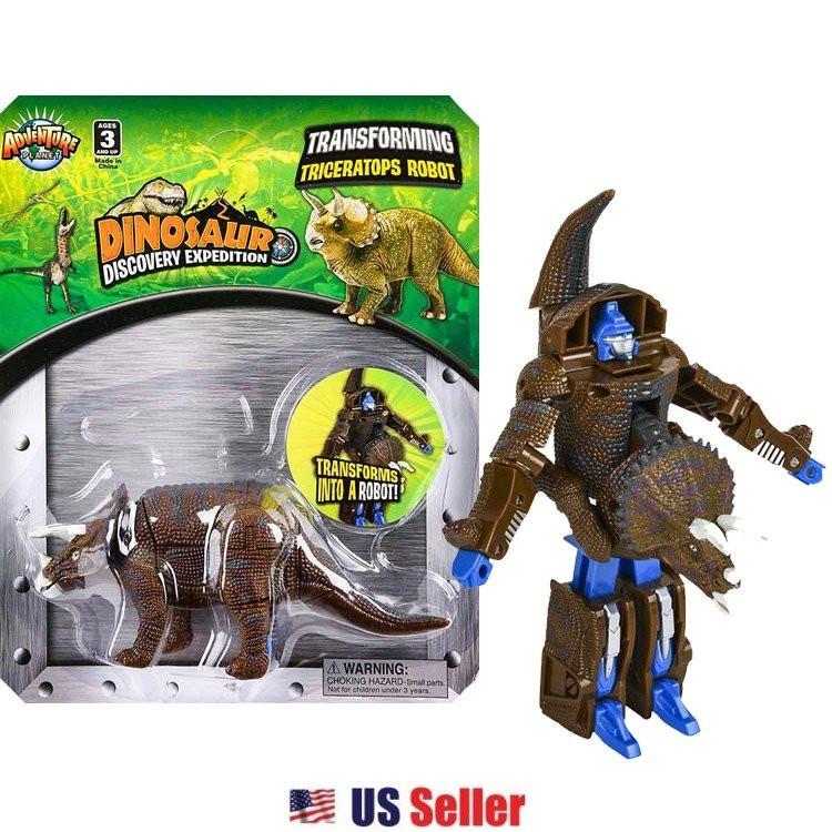 Dinosaur Transforming Robot Toy : Triceratops