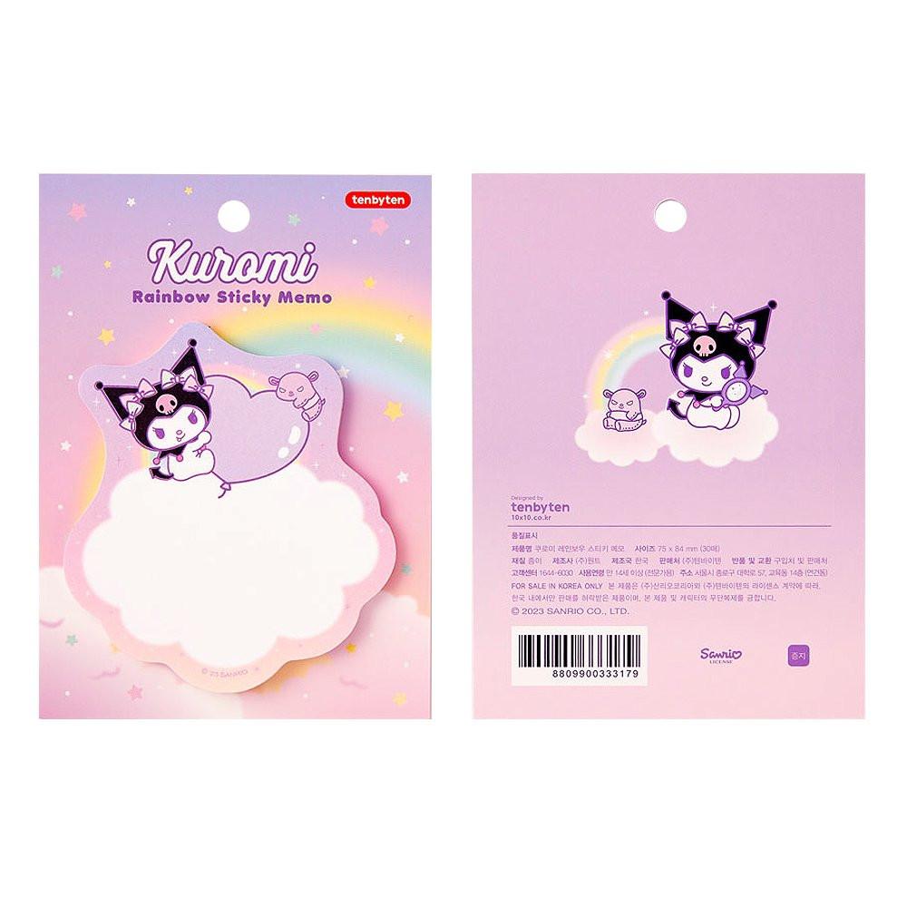 Sanrio Characters Rainbow Sticky Memo Pad