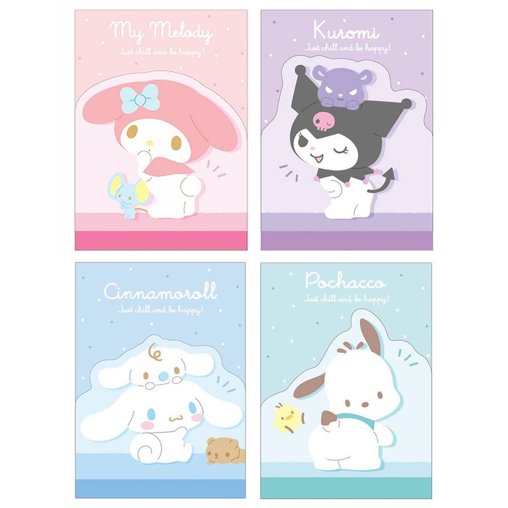 Sanrio Characters Die-Cut Mini Memo Pad