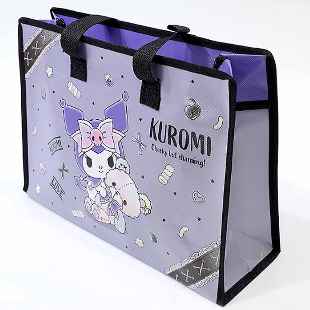 Sanrio Kuromi Happy Time 14" Tarpaulin Bag