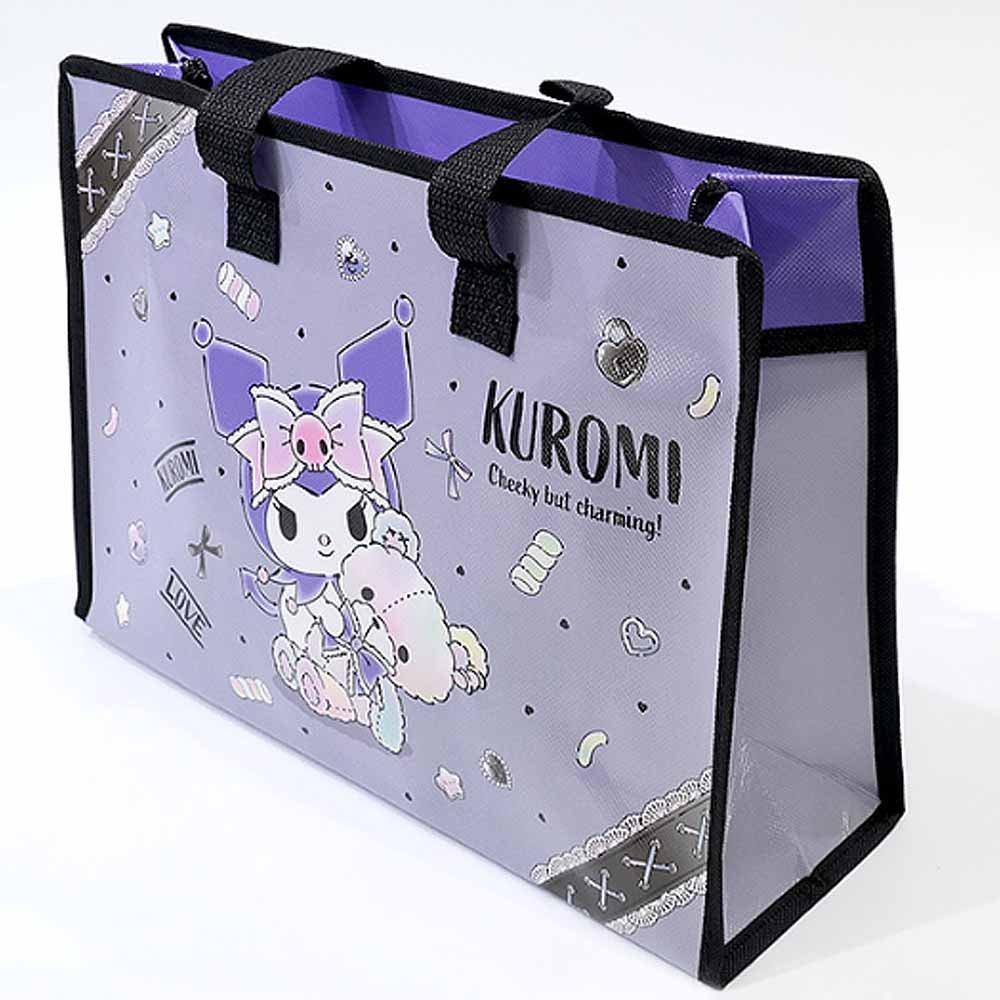 Sanrio Kuromi Happy Time 14" Tarpaulin Bag