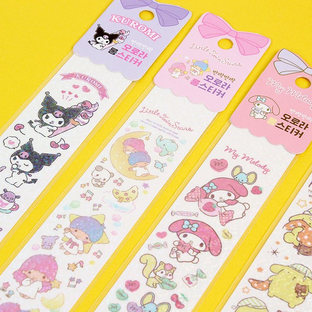 Sanrio Characters Long Deco Stickers Set : Aurora