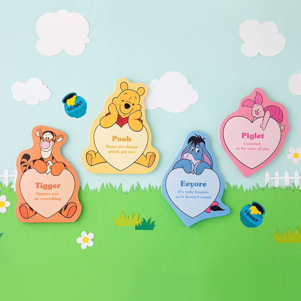 Disney Winnie the Pooh Non-Sticky Memo Pad
