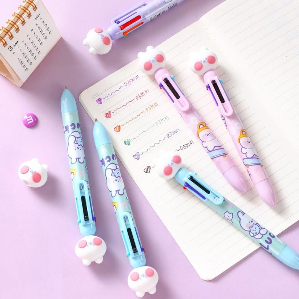 Red Cheek Bunny 6-Colors Pen